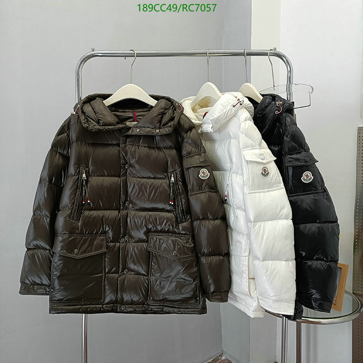 Moncler-Down jacket Men Code: RC7057 $: 189USD