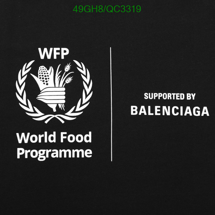 Balenciaga-Clothing Code: QC3319 $: 49USD