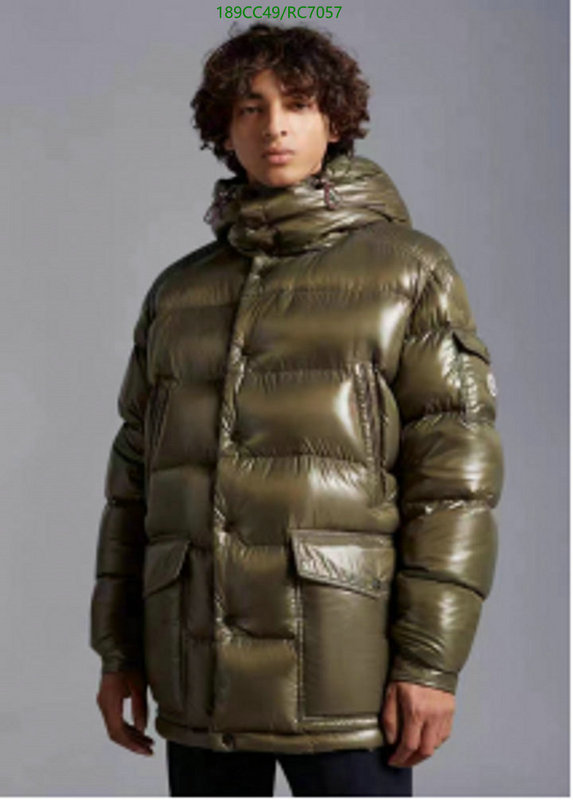 Moncler-Down jacket Men Code: RC7057 $: 189USD