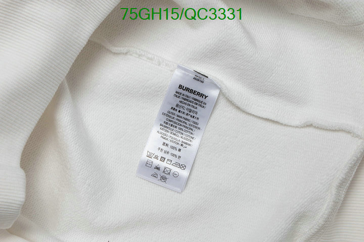 Burberry-Clothing Code: QC3331 $: 75USD
