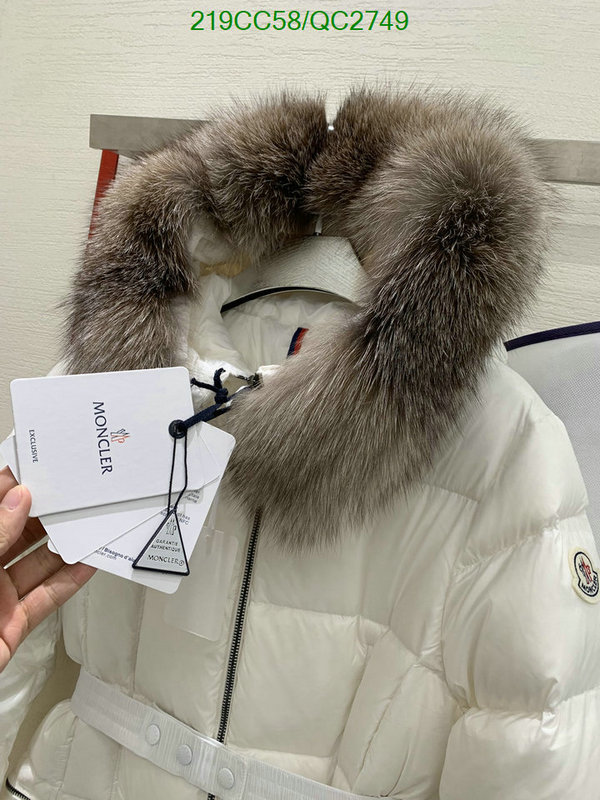 Moncler-Down jacket Women Code: QC2749 $: 219USD