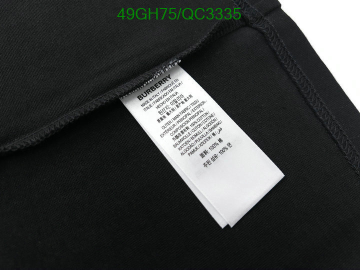 Burberry-Clothing Code: QC3335 $: 49USD