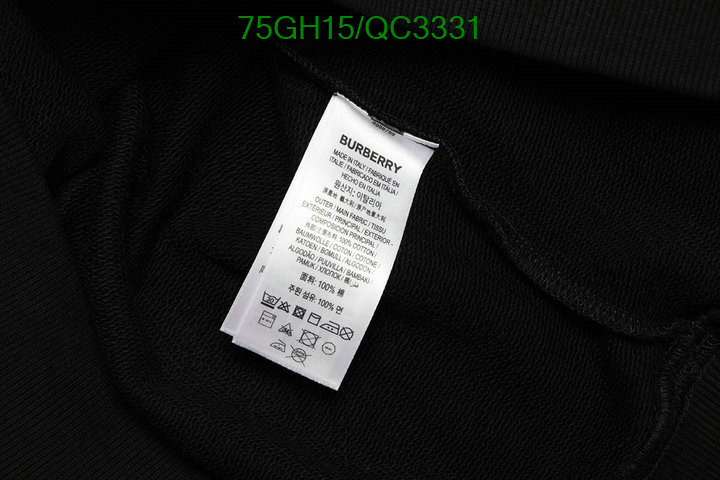 Burberry-Clothing Code: QC3331 $: 75USD