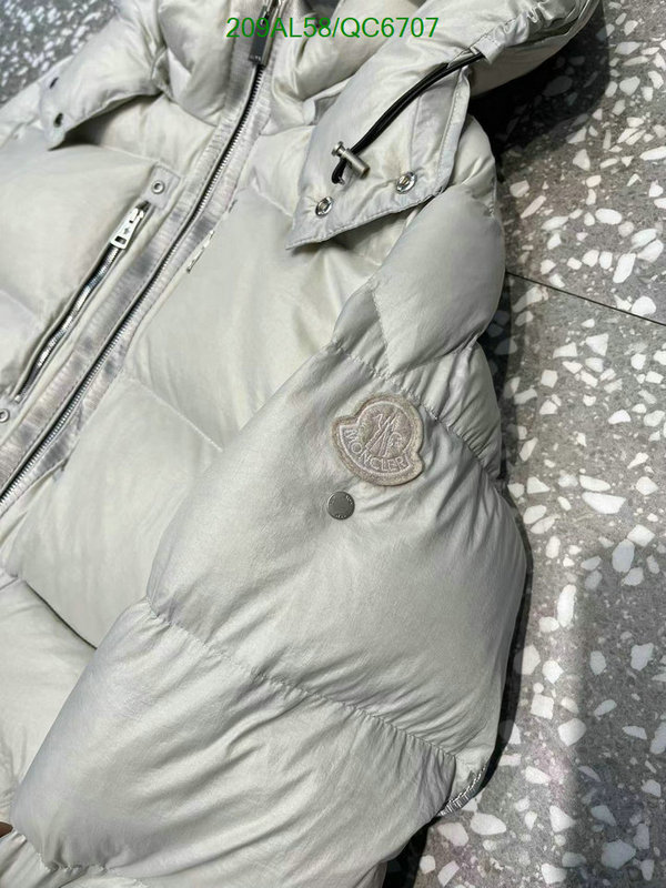 Moncler-Down jacket Men Code: QC6707 $: 209USD