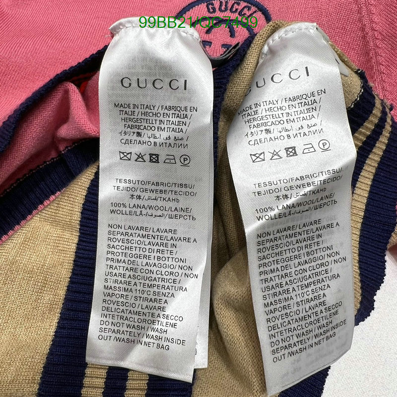 Gucci-Clothing Code: QC7499 $: 99USD