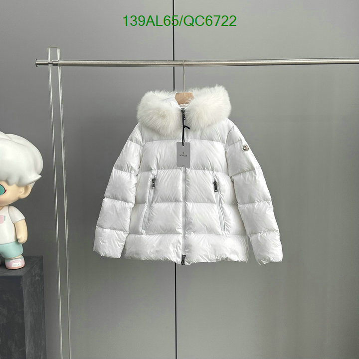 Moncler-Down jacket Women Code: QC6722 $: 139USD