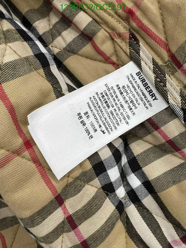 Burberry-Clothing Code: QC5197 $: 135USD