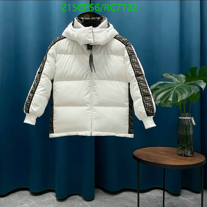 Fendi-Down jacket Men Code: RC7722 $: 215USD
