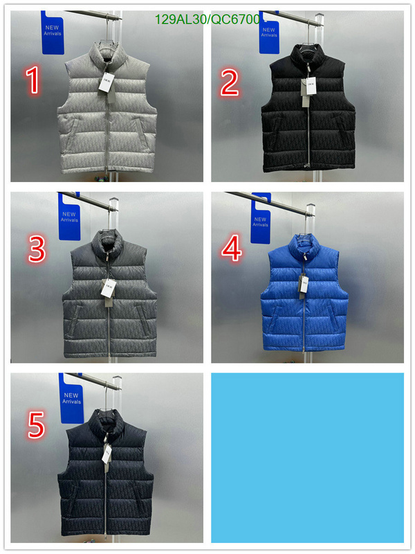 Dior-Down jacket Men Code: QC6700 $: 129USD