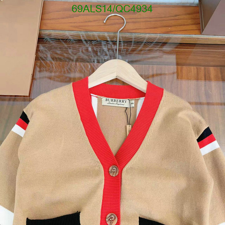 Burberry-Kids clothing Code: QC4934 $: 69USD