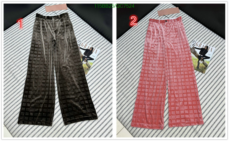 MIUMIU-Clothing Code: QC7524 $: 115USD