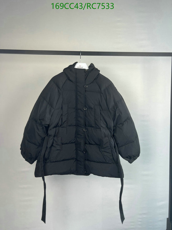 Moncler-Down jacket Women Code: RC7533 $: 169USD