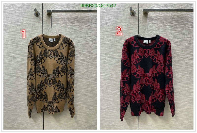 Burberry-Clothing Code: QC7547 $: 99USD