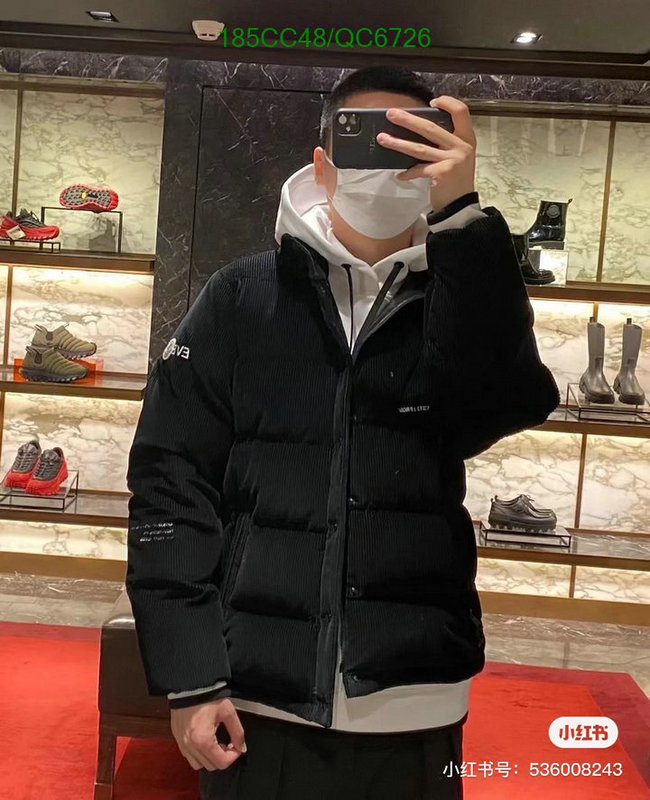 Moncler-Down jacket Men Code: QC6726 $: 185USD