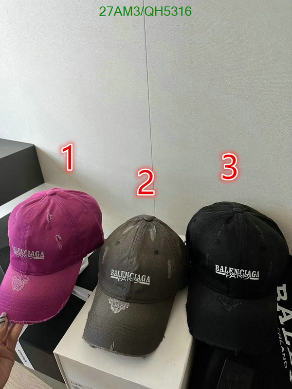 Balenciaga-Cap(Hat) Code: QH5316 $: 27USD