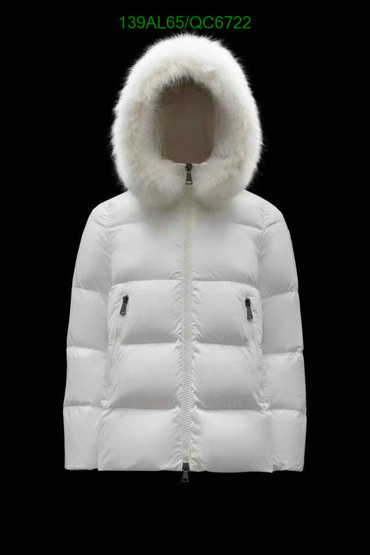 Moncler-Down jacket Women Code: QC6722 $: 139USD