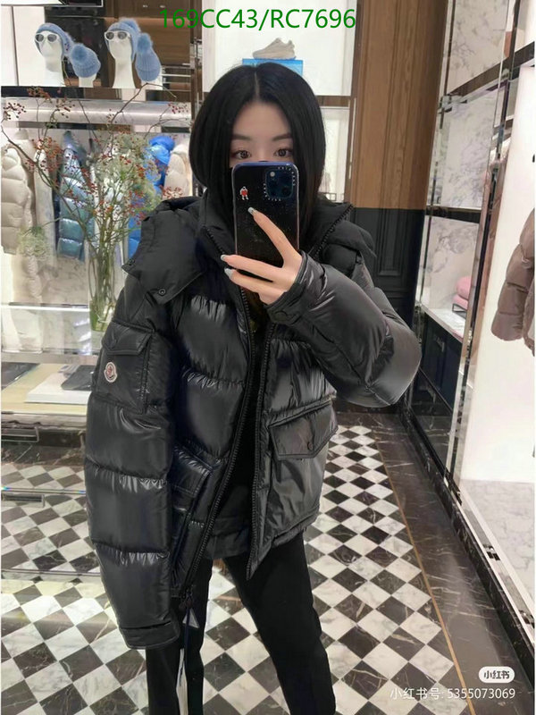 Moncler-Down jacket Women Code: RC7696 $: 169USD