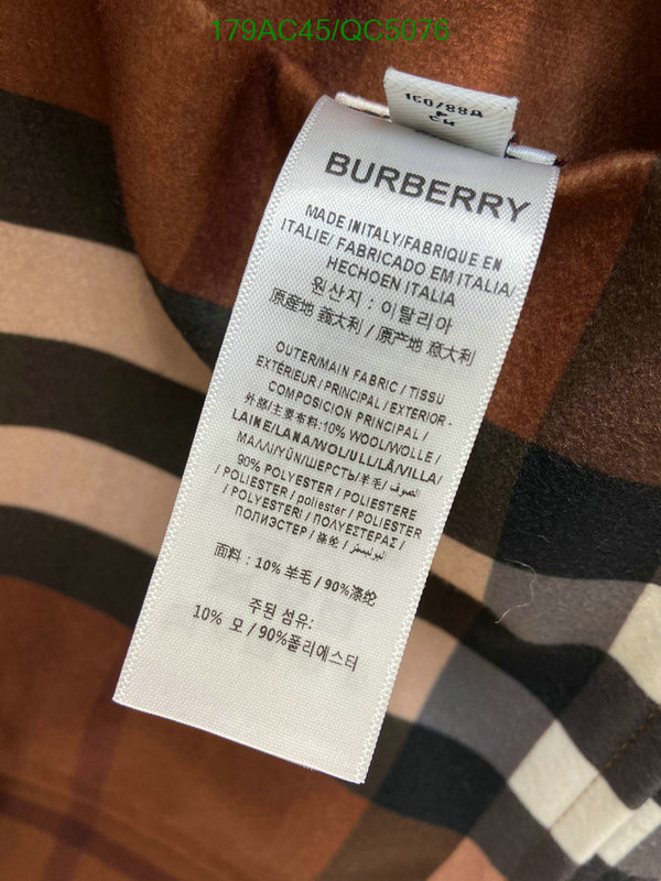 Burberry-Down jacket Women Code: QC5076 $: 179USD