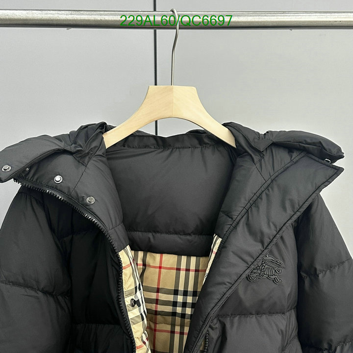 Burberry-Down jacket Women Code: QC6697 $: 229USD