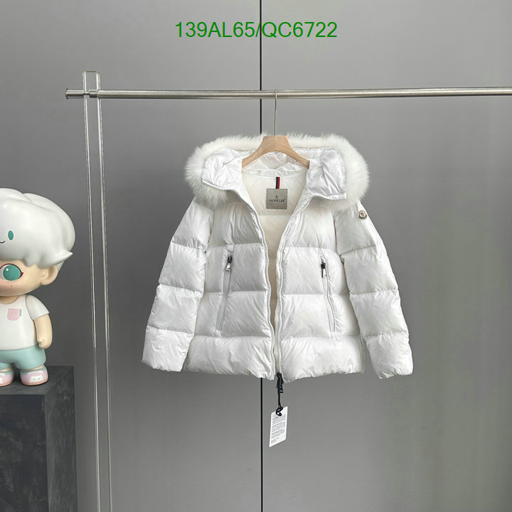 Moncler-Down jacket Women Code: QC6722 $: 139USD