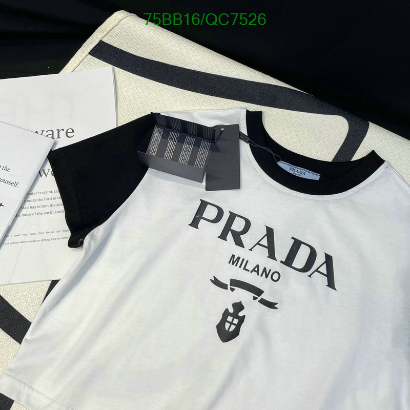 Prada-Clothing Code: QC7526 $: 75USD