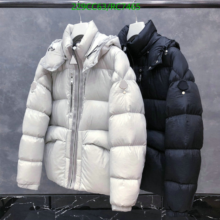 Moncler-Down jacket Men Code: RC7465 $: 229USD