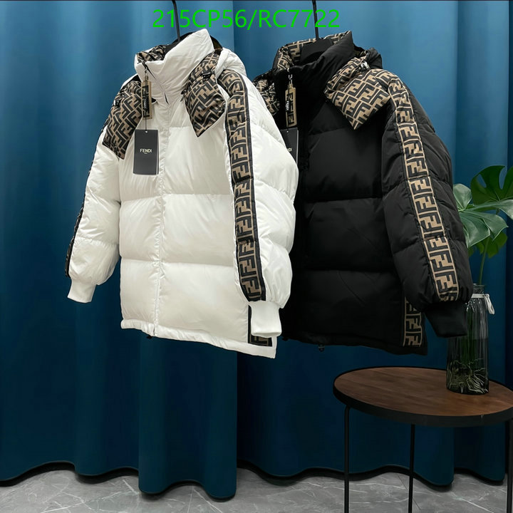 Fendi-Down jacket Women Code: RC7722 $: 215USD