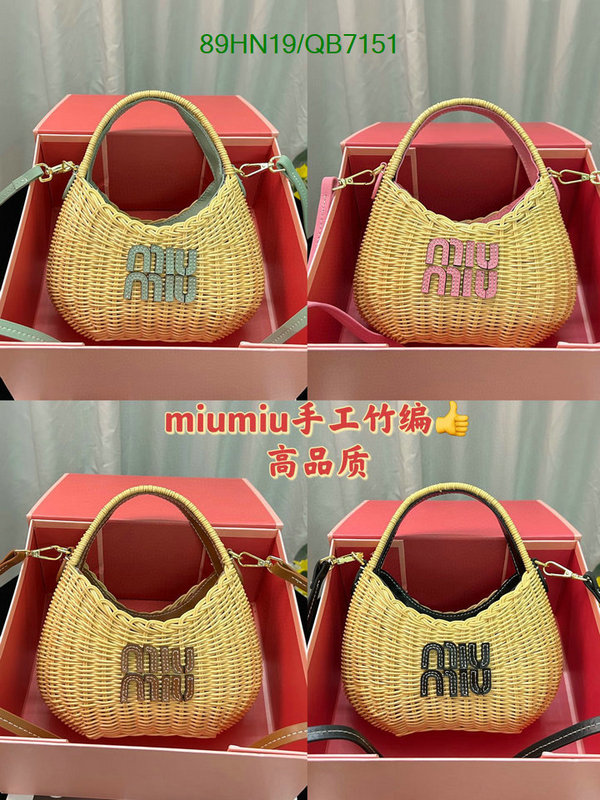 Miu Miu-Bag-4A Quality Code: QB7151 $: 89USD
