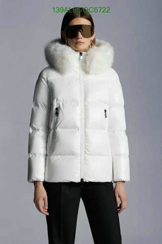 Moncler-Down jacket Women Code: QC6722 $: 139USD