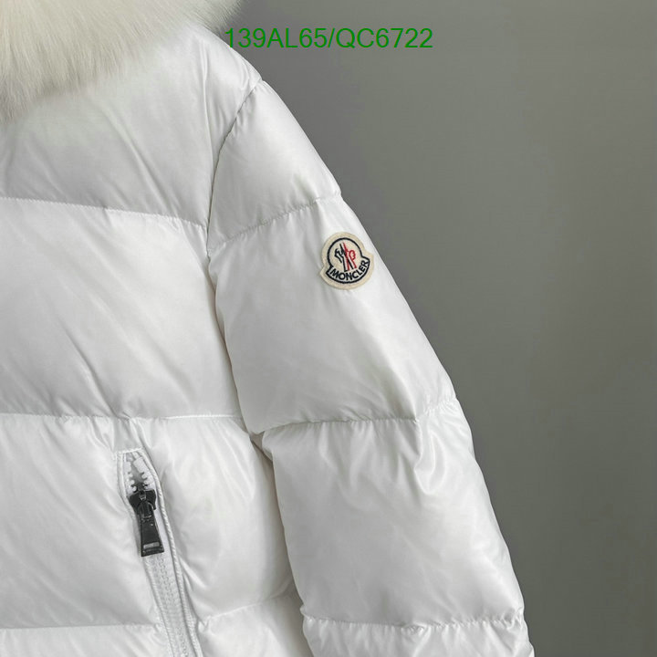 Moncler-Down jacket Women Code: QC6722 $: 139USD