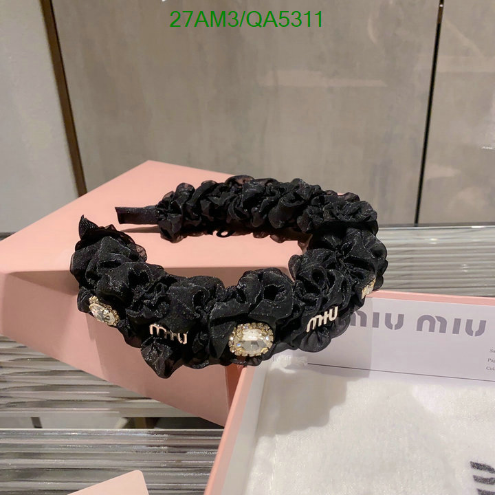 MIU MIU-Headband Code: QA5311 $: 27USD