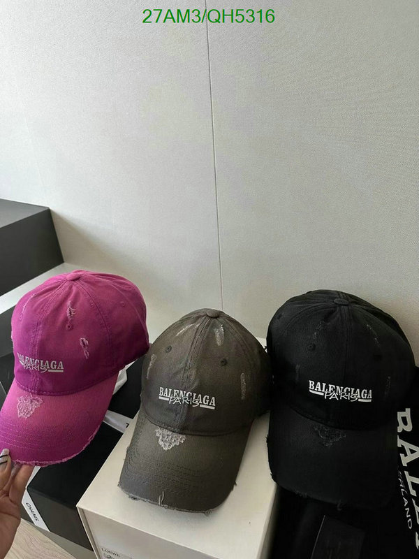 Balenciaga-Cap(Hat) Code: QH5316 $: 27USD