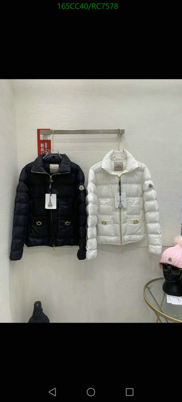 Moncler-Down jacket Women Code: RC7578 $: 165USD