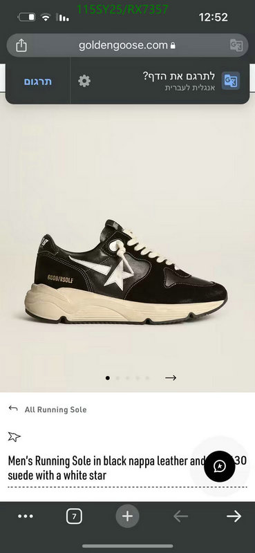 Golden Goose-Men shoes Code: RS7357 $: 115USD