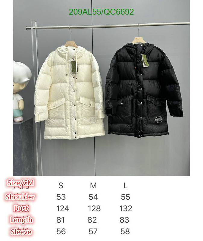 Gucci-Down jacket Women Code: QC6692 $: 209USD