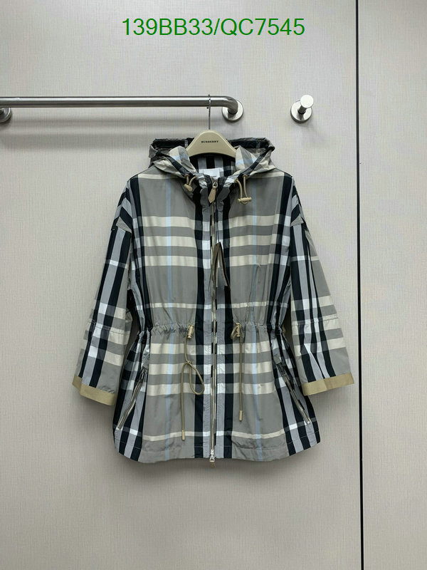 Burberry-Clothing Code: QC7545 $: 139USD