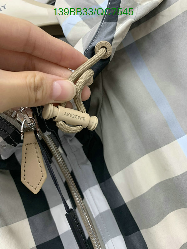 Burberry-Clothing Code: QC7545 $: 139USD