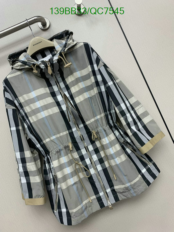 Burberry-Clothing Code: QC7545 $: 139USD