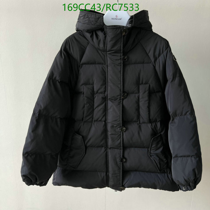 Moncler-Down jacket Women Code: RC7533 $: 169USD