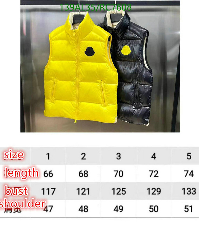 Moncler-Down jacket Men Code: RC7608 $: 139USD
