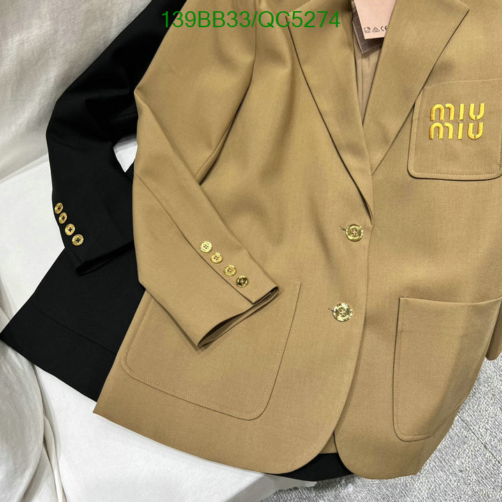 MIUMIU-Clothing Code: QC5274 $: 139USD