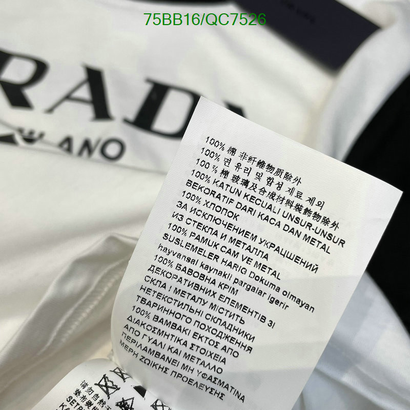 Prada-Clothing Code: QC7526 $: 75USD