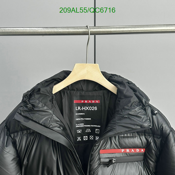 Prada-Down jacket Men Code: QC6716 $: 209USD