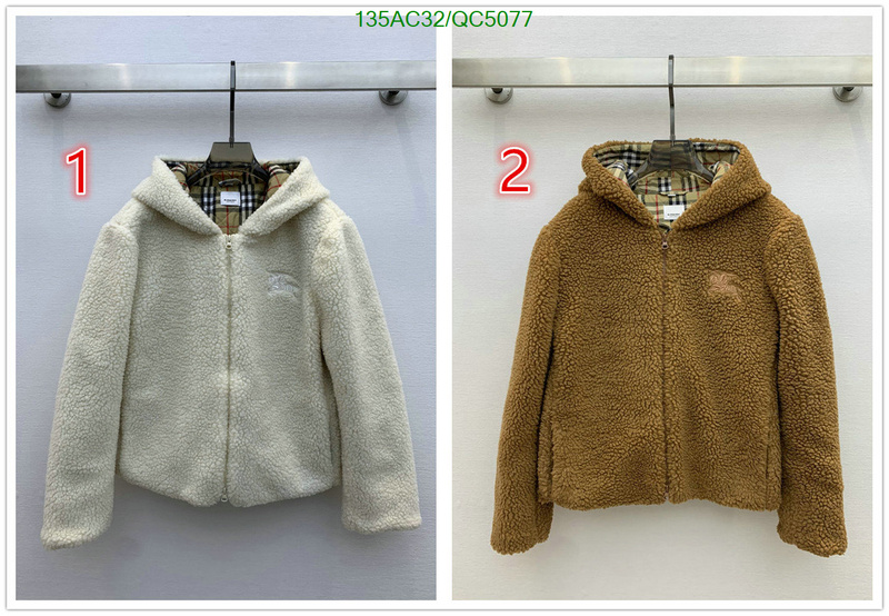 Burberry-Down jacket Women Code: QC5077 $: 135USD