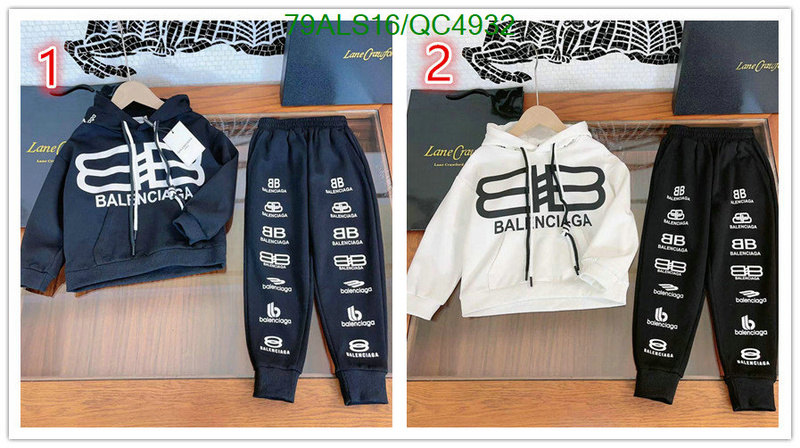 Balenciaga-Kids clothing Code: QC4932 $: 79USD