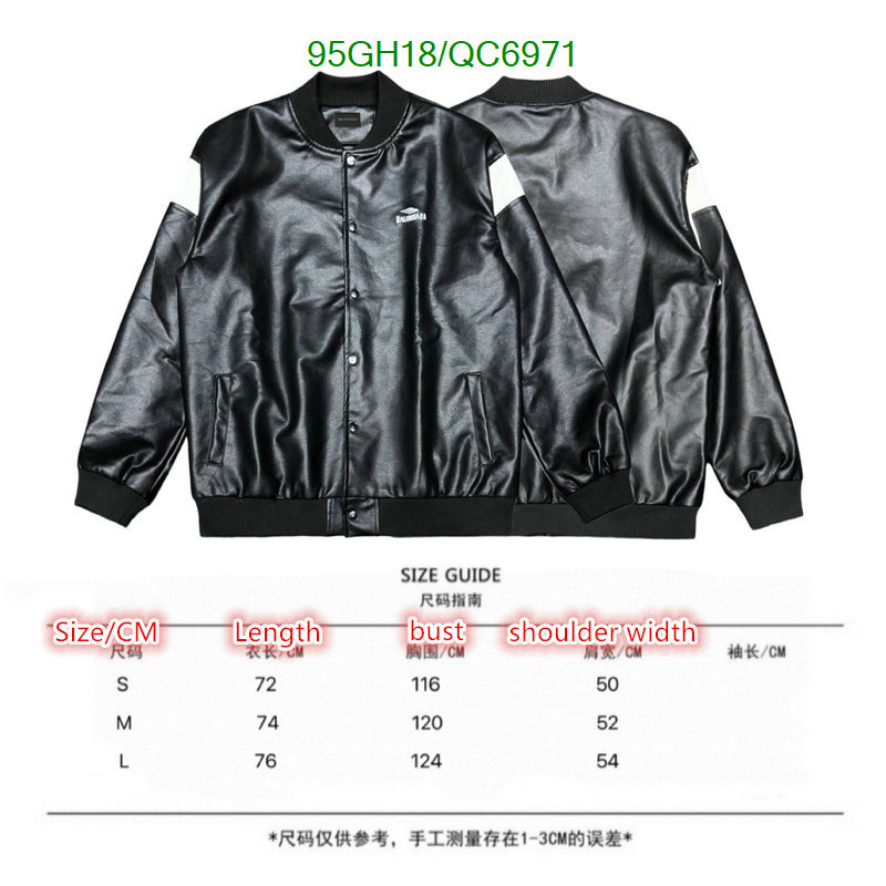 Balenciaga-Clothing Code: QC6971 $: 95USD