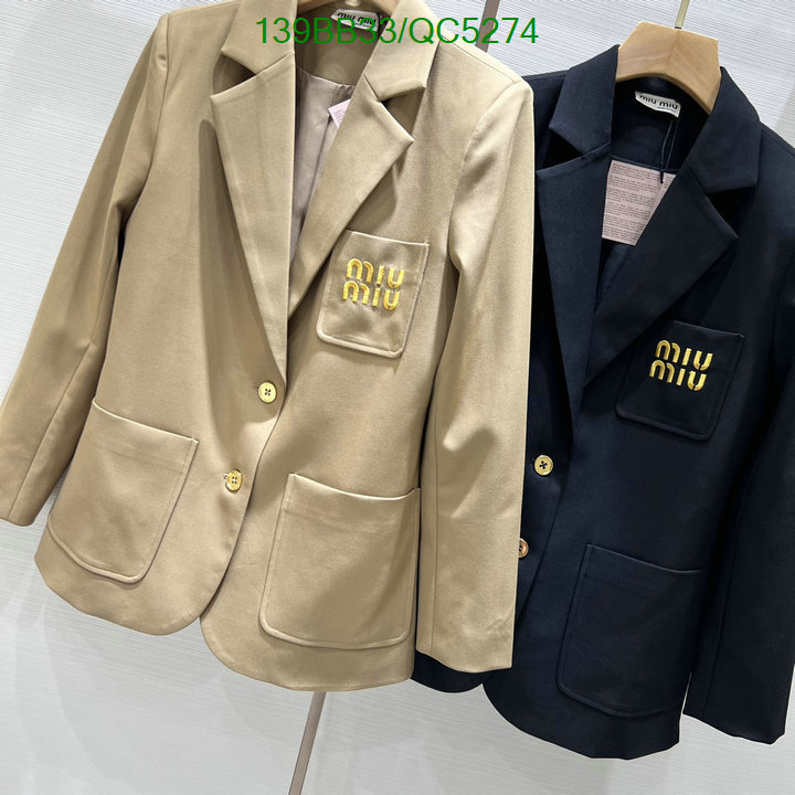 MIUMIU-Clothing Code: QC5274 $: 139USD