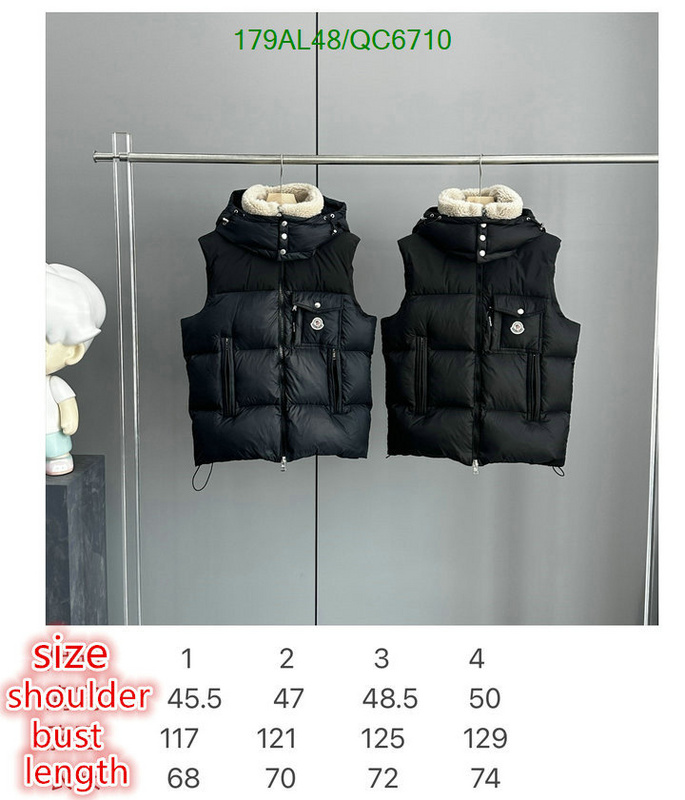 Moncler-Down jacket Women Code: QC6710 $: 179USD