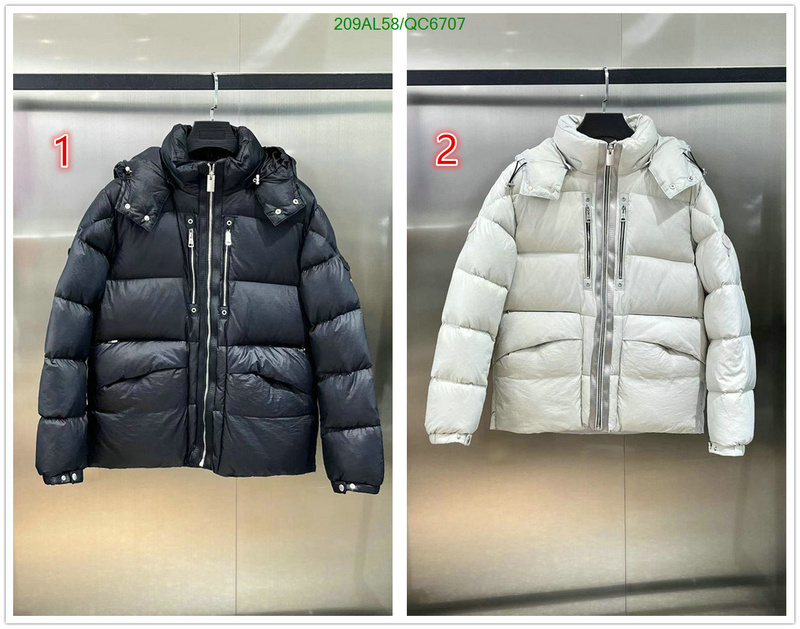 Moncler-Down jacket Men Code: QC6707 $: 209USD