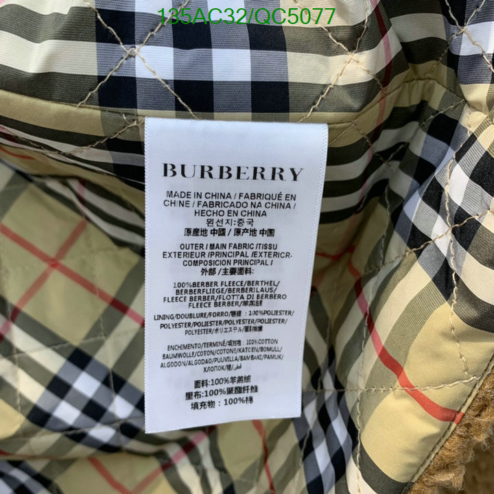 Burberry-Down jacket Women Code: QC5077 $: 135USD